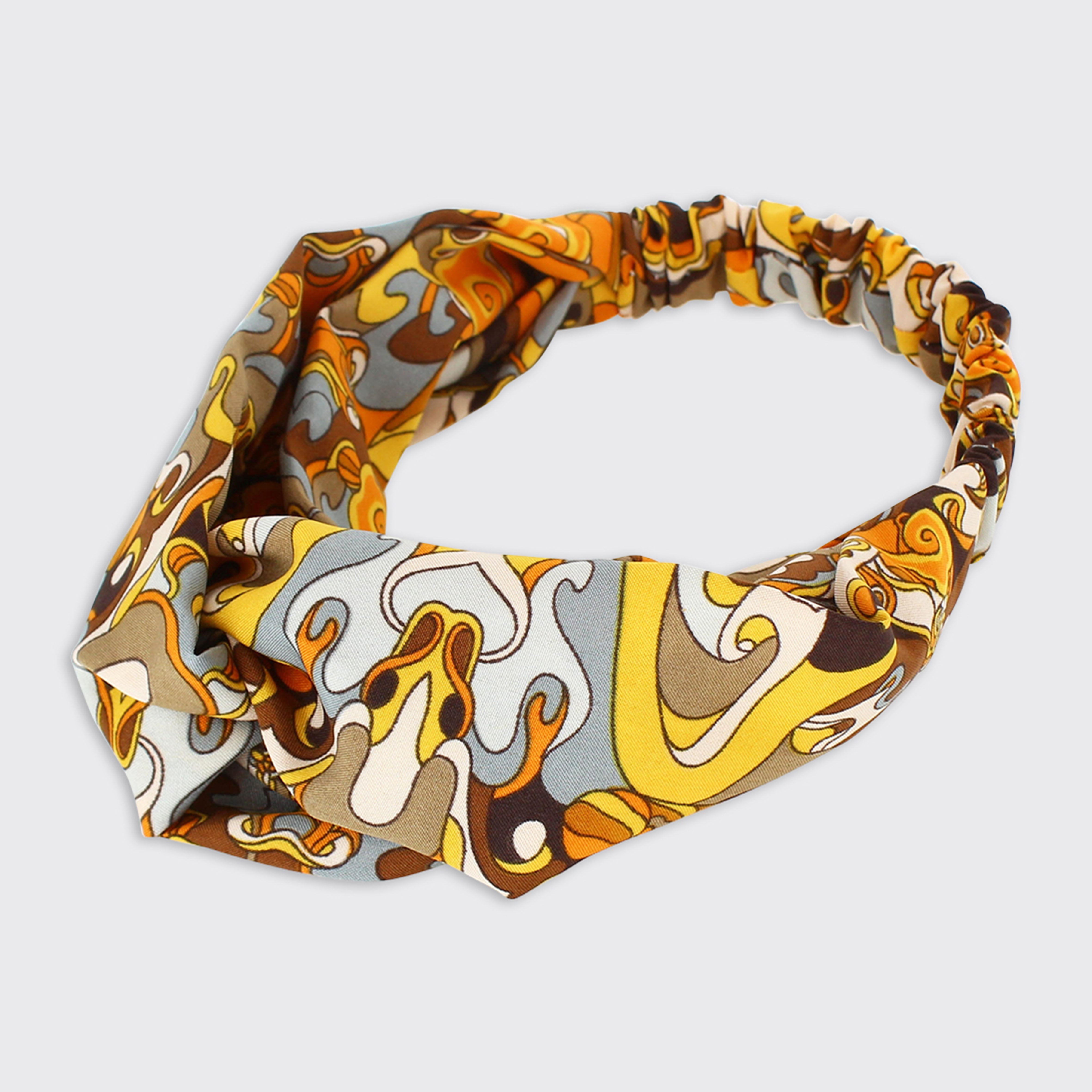 Joni Retro Soft Headband Mustard - Millie Mae