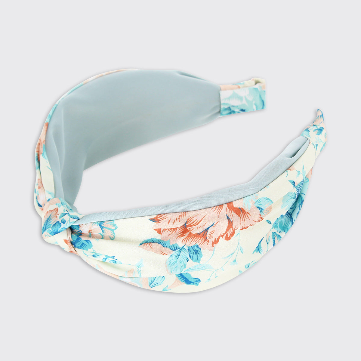 Mabel Blue Wide Headband - Millie Mae