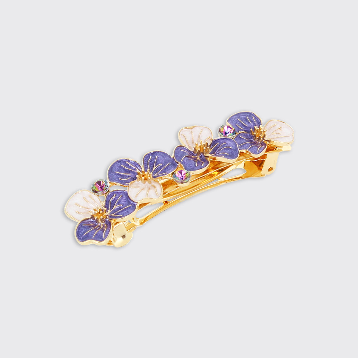 Elsie Lilac Enamel Hair Clip - Millie Mae
