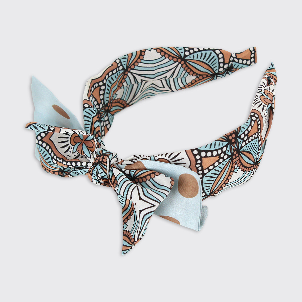 Cora Blue Wide Headband - Millie Mae