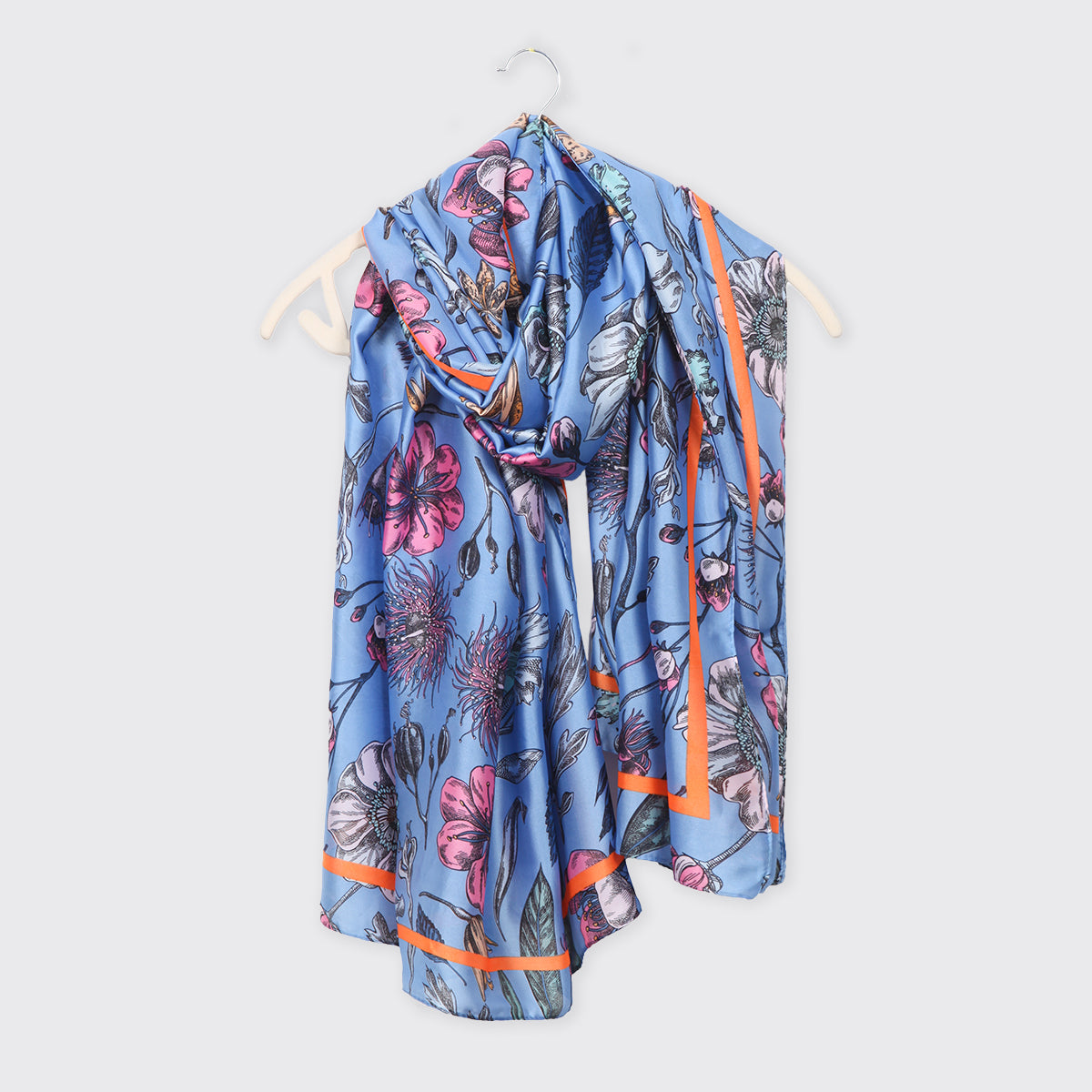 Florencia Blue Long Scarf - Millie Mae