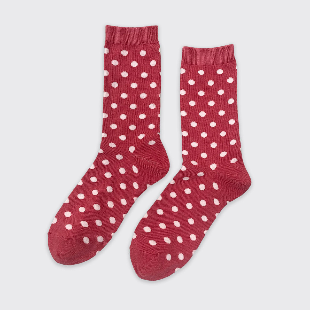Dot Raspberry Socks - Millie Mae