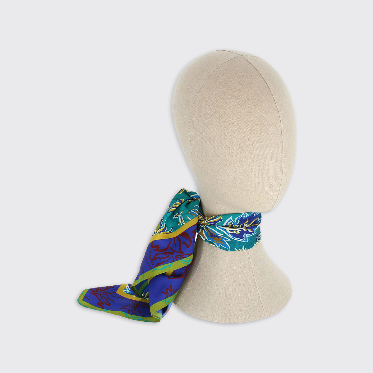 Shelly Blue / Green Square Scarf - Millie Mae