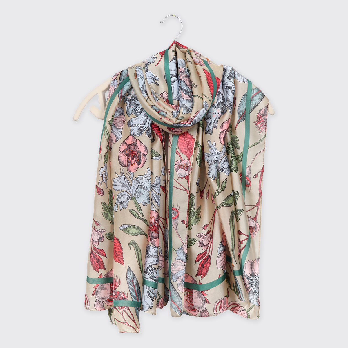 Florencia Cream Long Scarf - Millie Mae