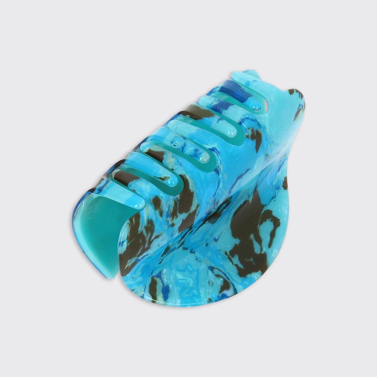 Athena Mineral Blue Chunky Claw Clip - Millie Mae