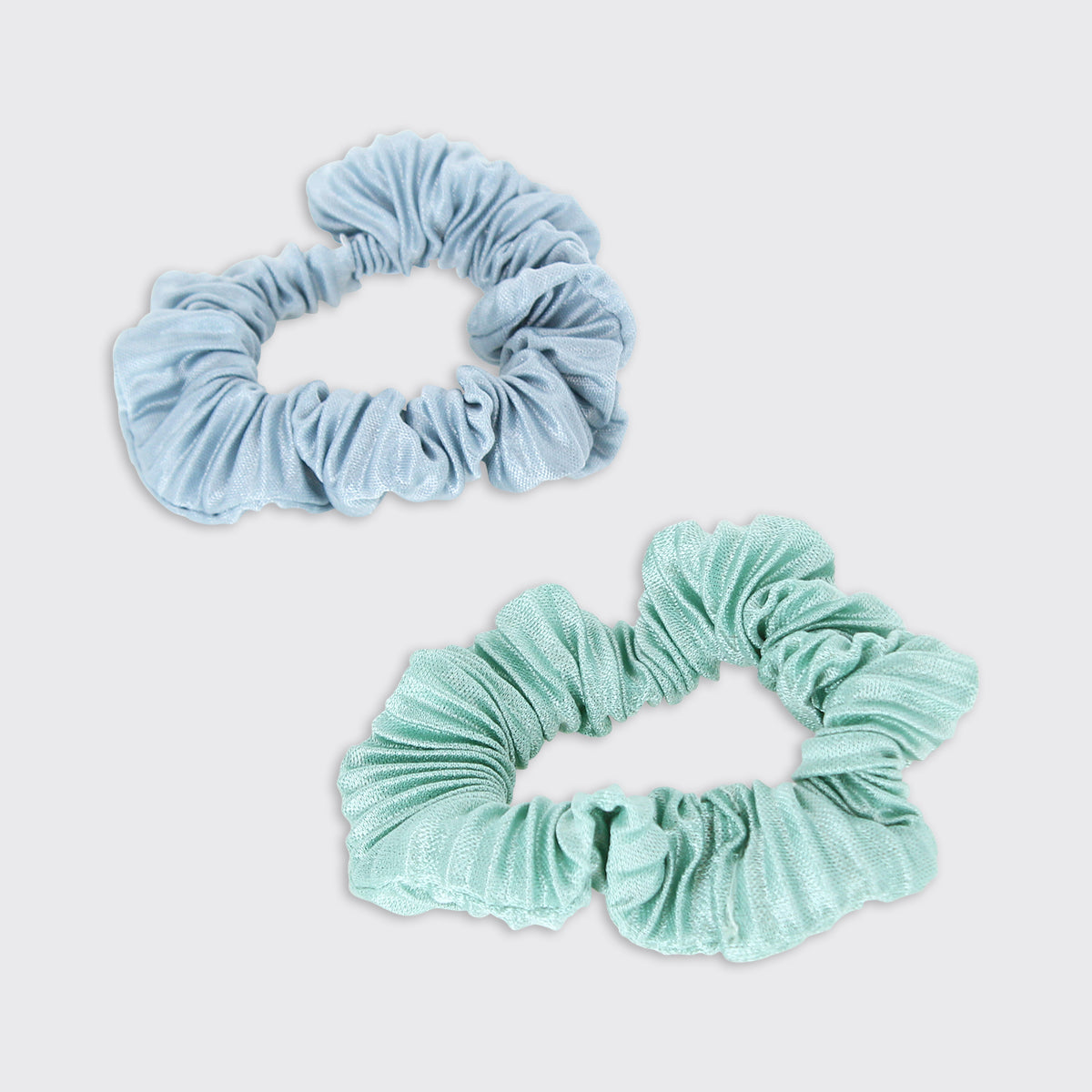 Serenity Set of 2 Watermelon/Mint Scrunchies - Millie Mae