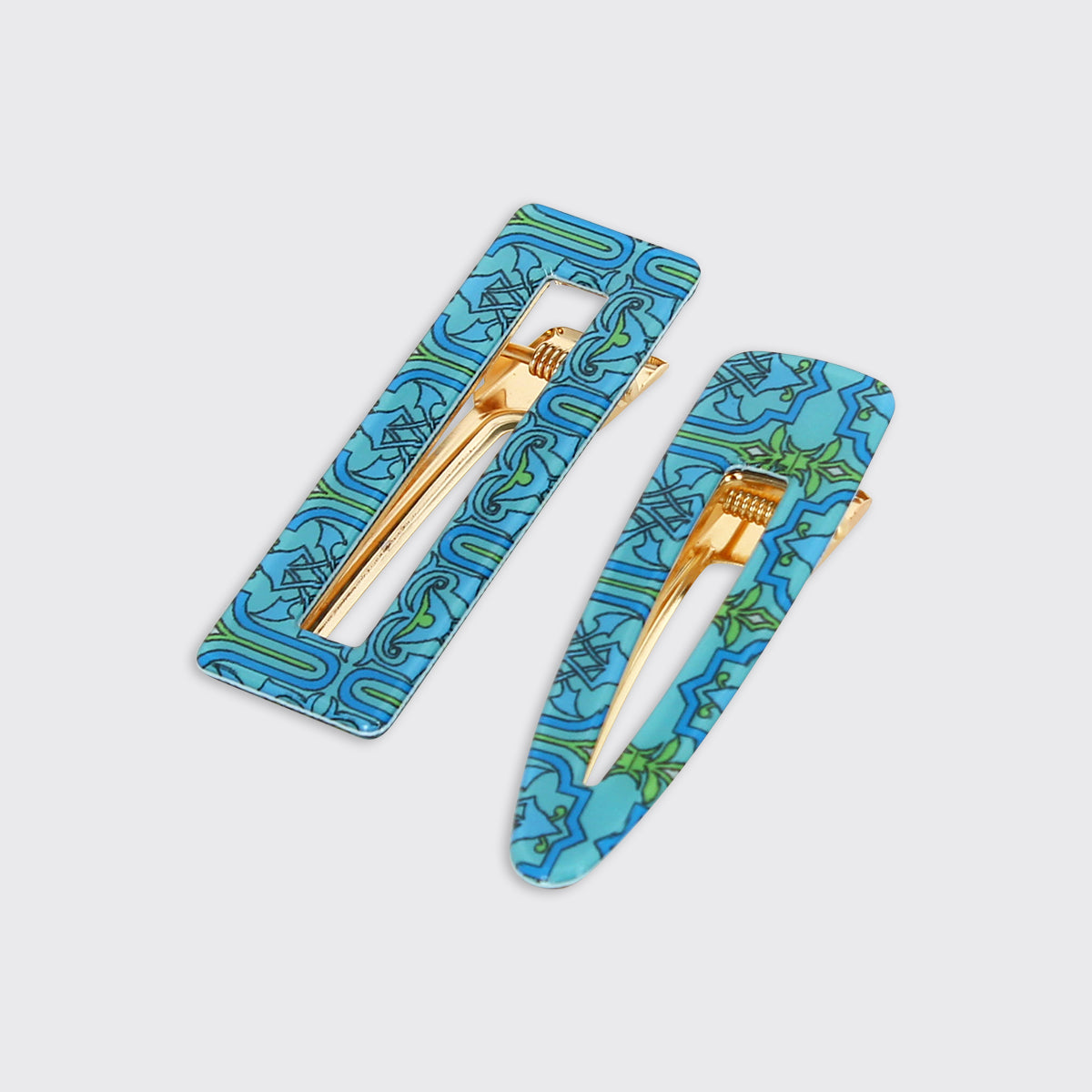 Clarice Set of 2 Blue Hair Clips - Millie Mae
