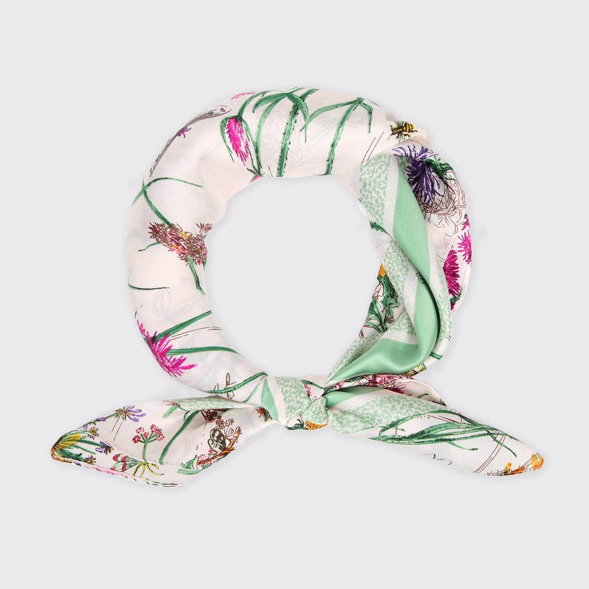 Rosina Green Square Scarf - Millie Mae