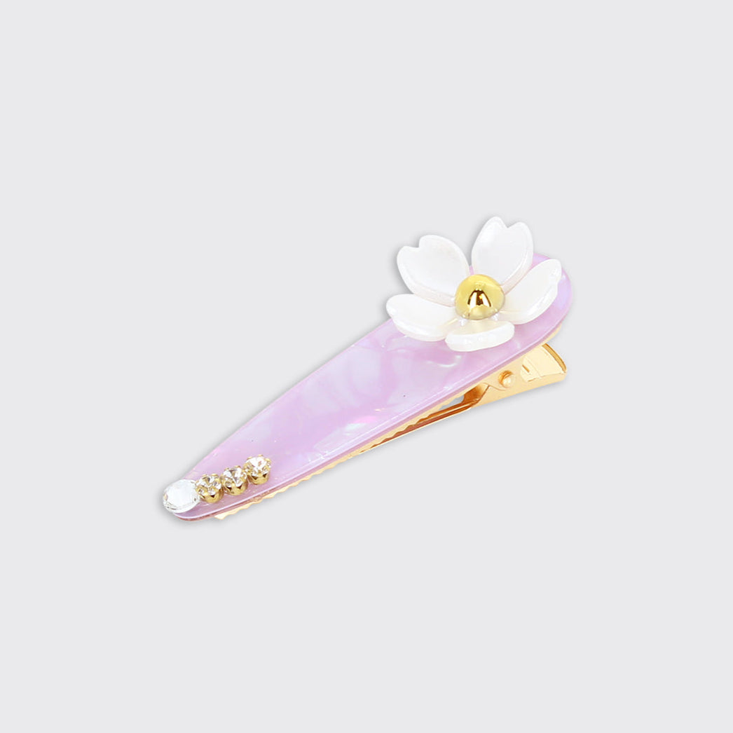Lustre Lilac Flower Hair Clip - Millie Mae