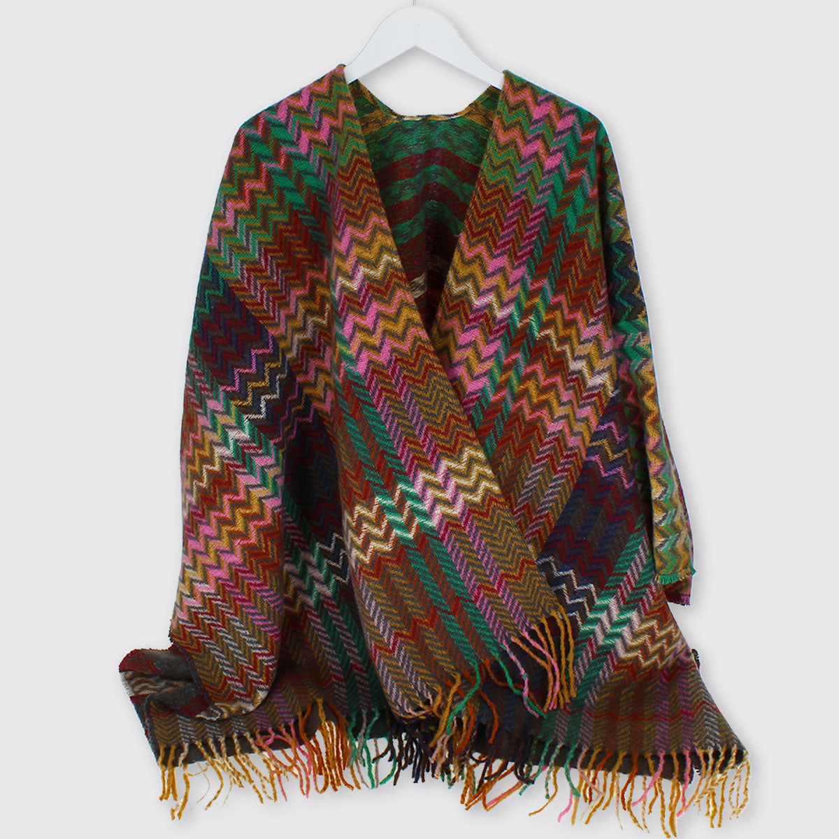 Kizzy Boho Blanket Wrap Multicolour - Millie Mae