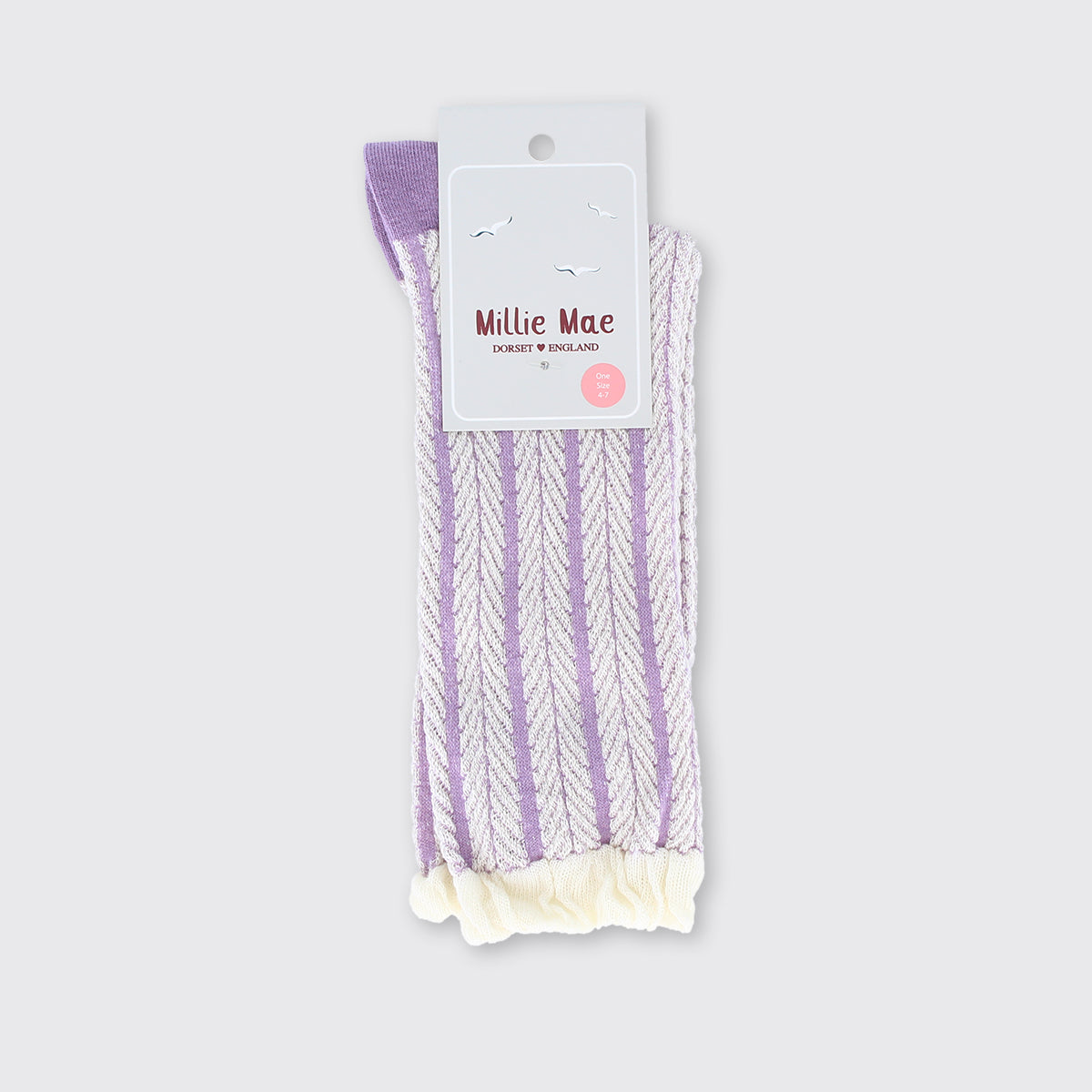 Lilac Trellis Women's Socks - Millie Mae