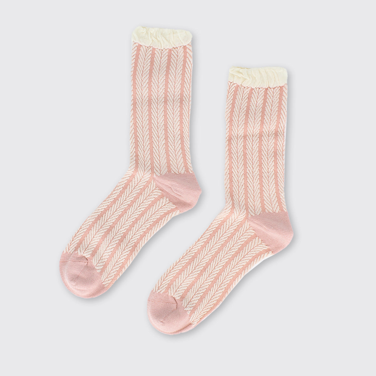 Pink Trellis Women's Socks - Millie Mae