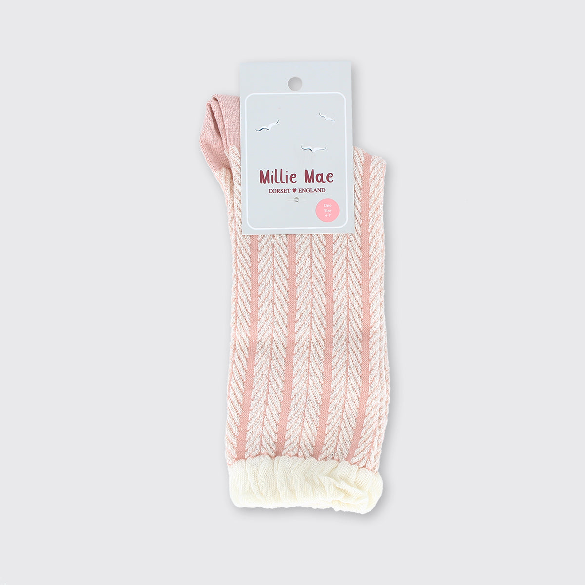 Pink Trellis Women's Socks - Millie Mae