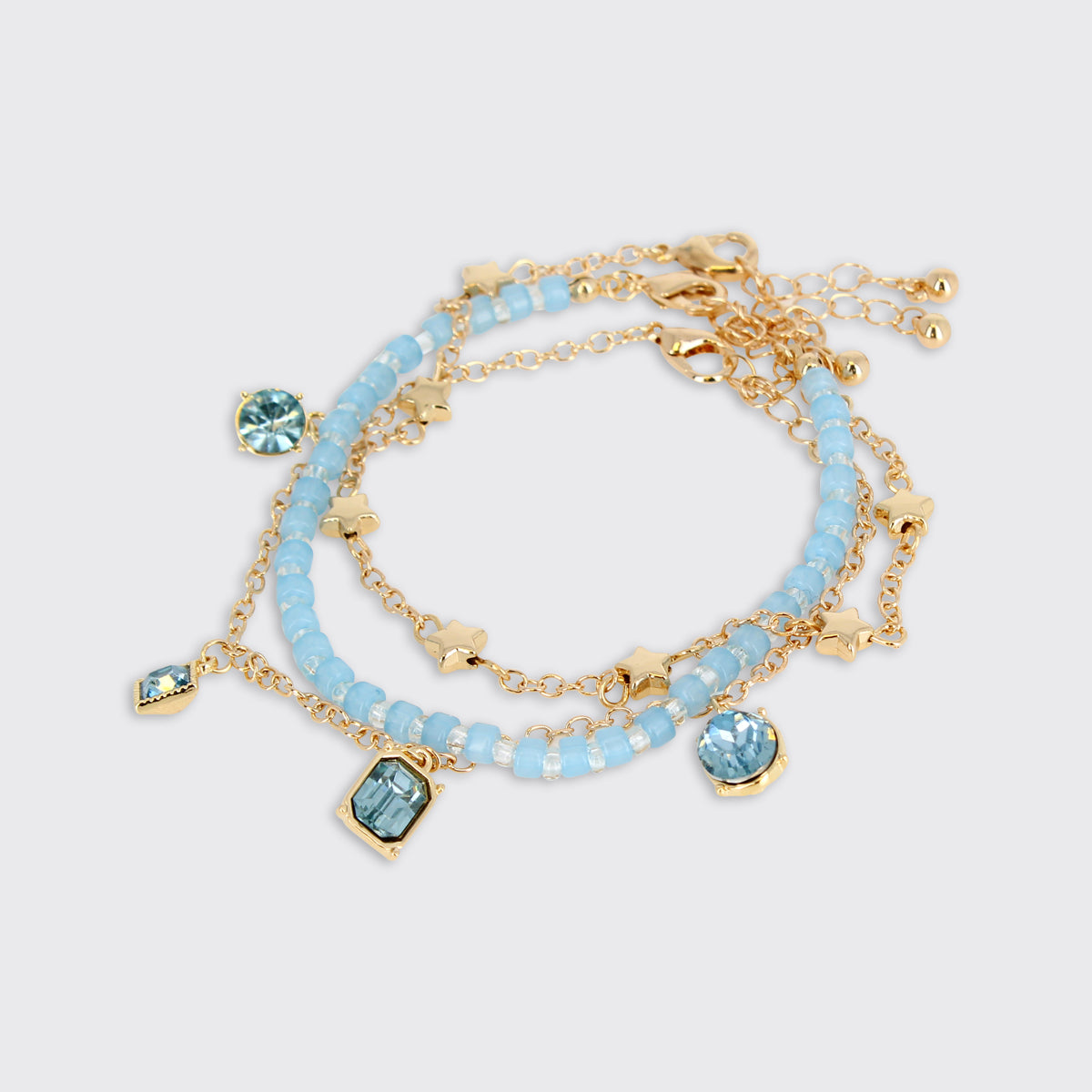 Turquoise Blue Trio Bracelet - Millie Mae