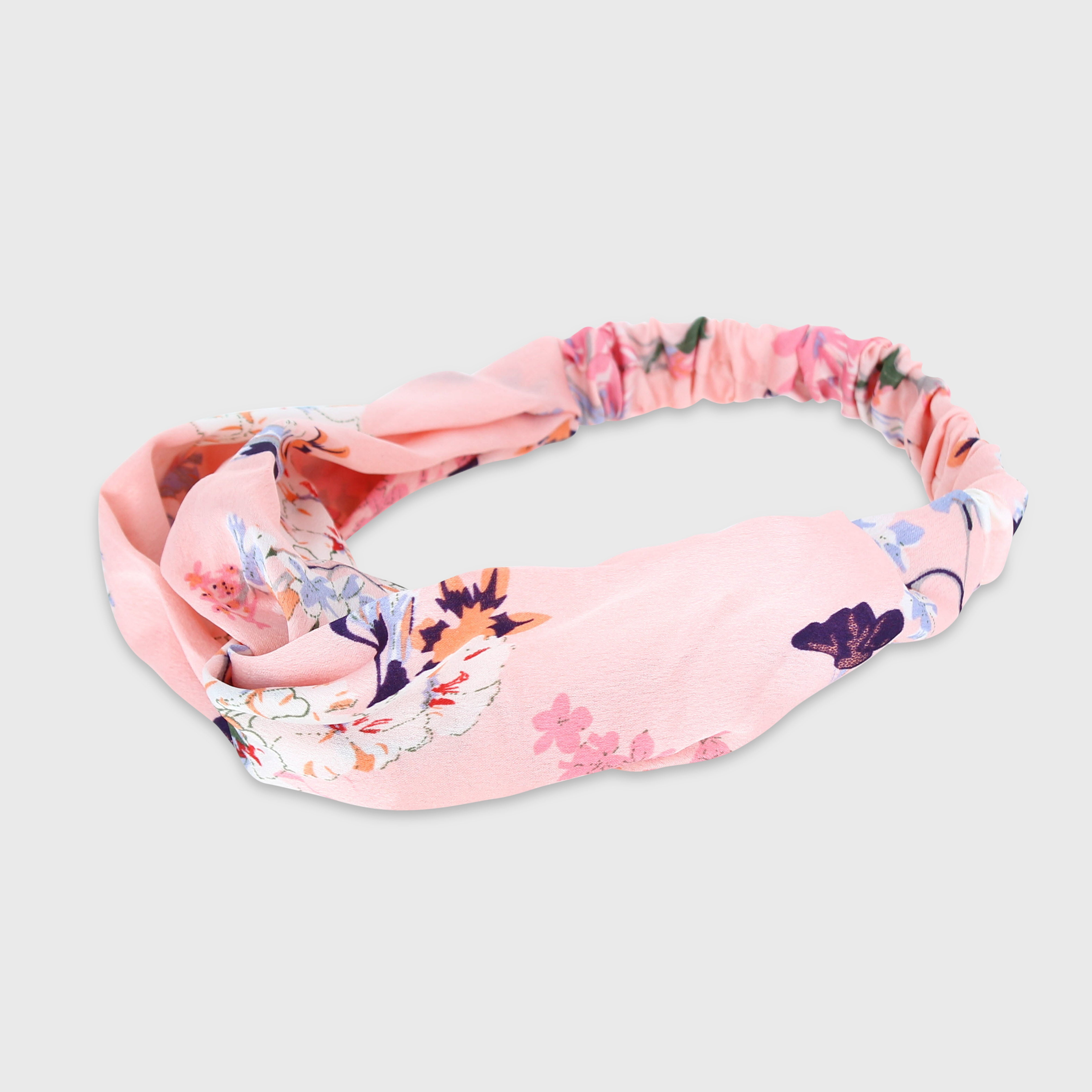 Kiku Pink Floral Soft Headband - Millie Mae