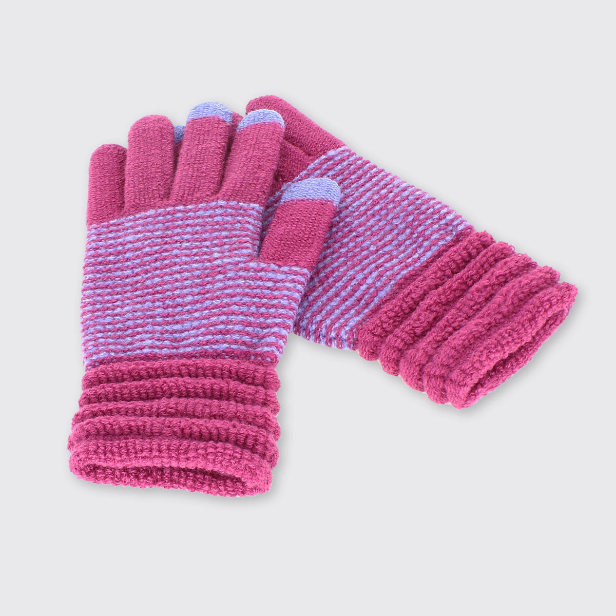 Wendy Raspberry Pink and Lilac Gloves - Millie Mae