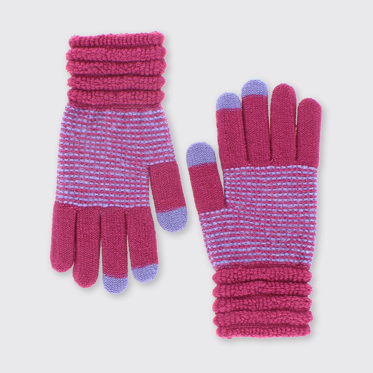 Wendy Raspberry Pink and Lilac Gloves - Millie Mae