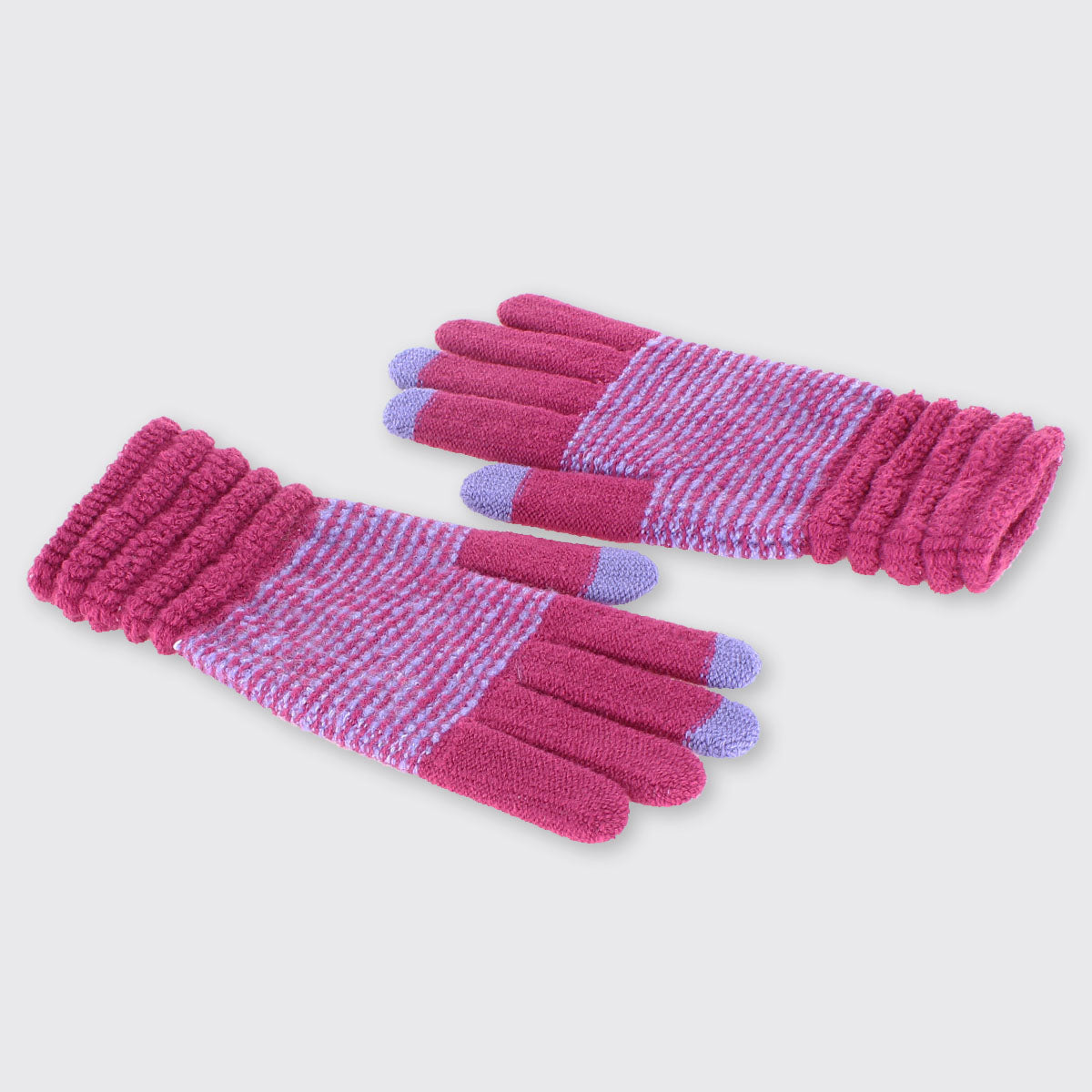Wendy Raspberry Pink and Lilac Gloves - Millie Mae