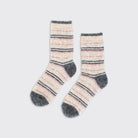 Tweed Stripe Cosy Socks - Millie Mae
