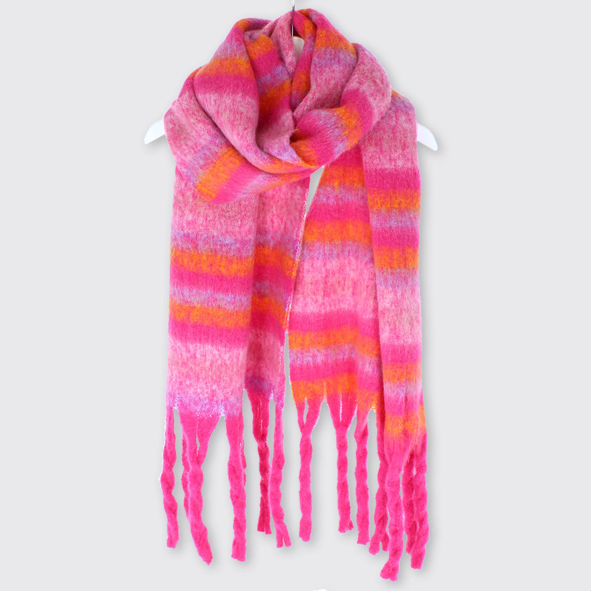 Women's Pink Scarf, Zoe Pink Blanket Scarf - Millie Mae